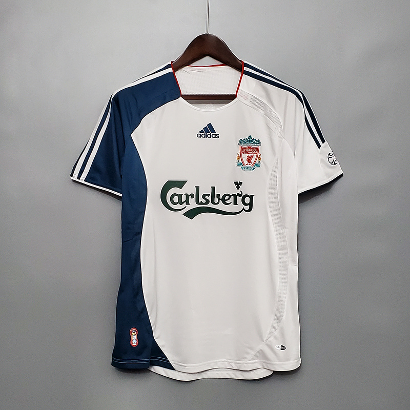 AAA Quality Liverpool 06/07 Away White Soccer Jersey